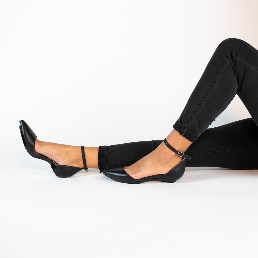 CONVERTIBLE HEEL - Pashion 1.0 The D'Orsay - Coal Leather Block 3 Inch - Picture 2 of 3